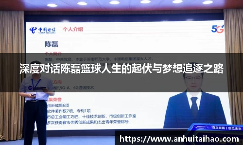 深度对话陈磊篮球人生的起伏与梦想追逐之路