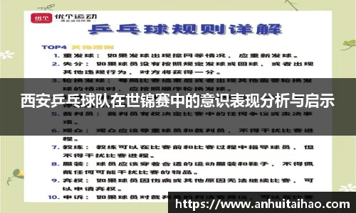 西安乒乓球队在世锦赛中的意识表现分析与启示